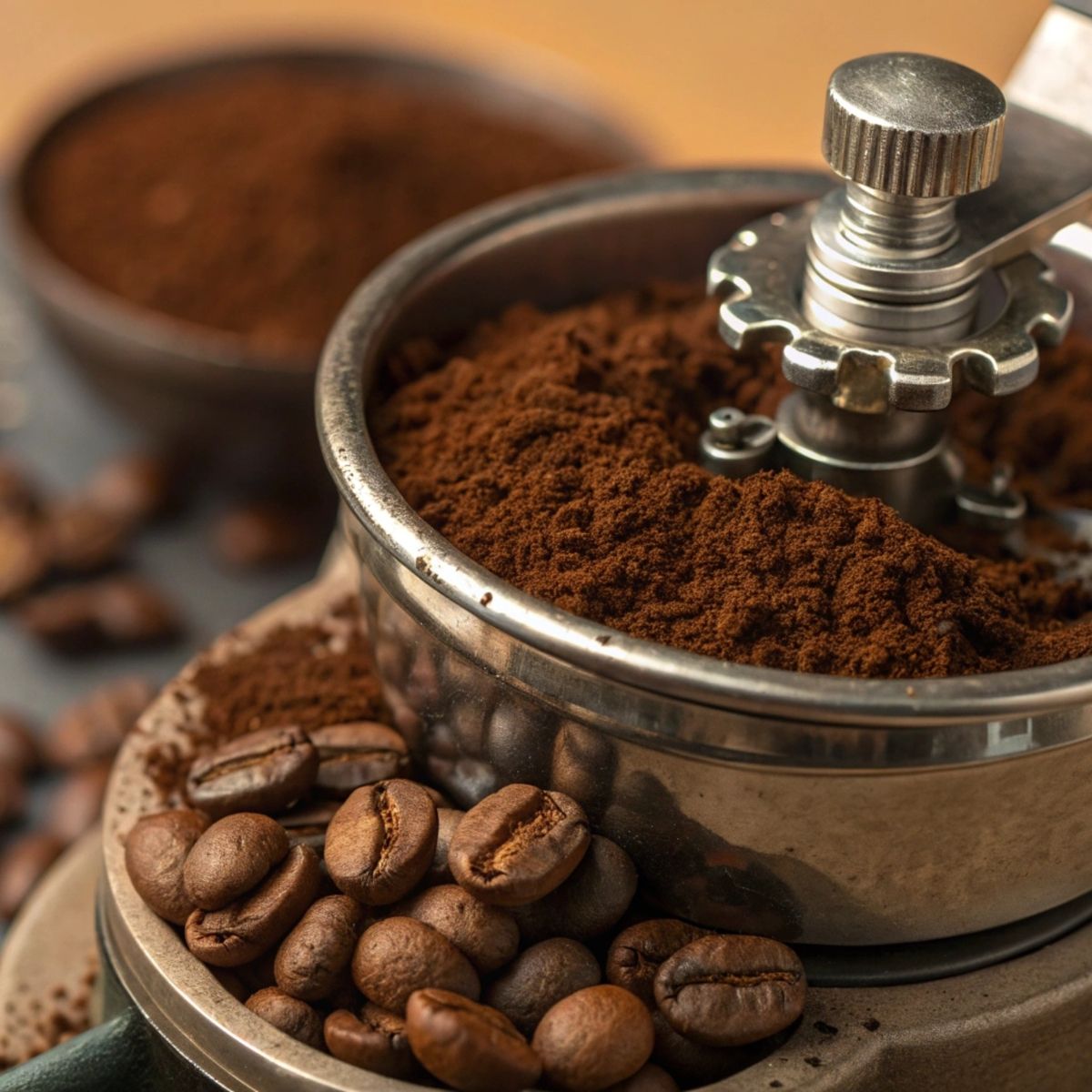 Café moulu artisanal, origine Madagascar.